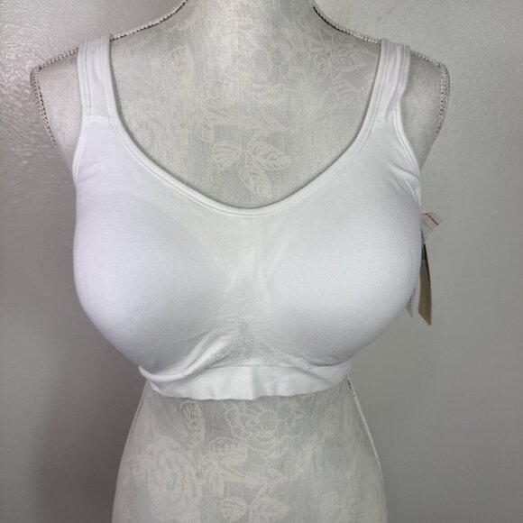 Truekind Daily Comfort Wireless Shaper Bra Women's S White NWT 0086 - Picture 2 of 15